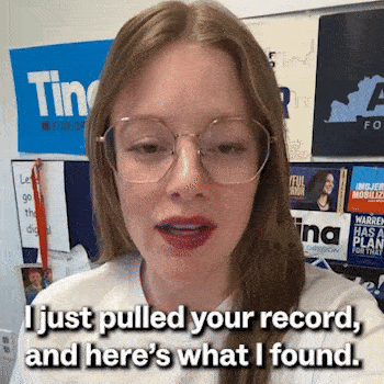 "I just pulled your record, and here's what I found." 