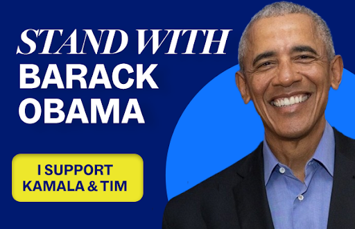 Stand with Barack Obama: I support Kamala and Tim