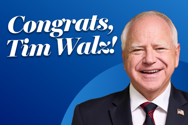 Congrats, Tim Walz!