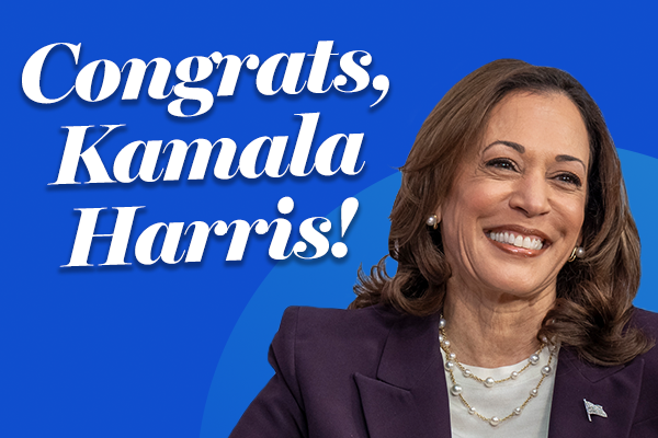 Congrats, Kamala Harris!