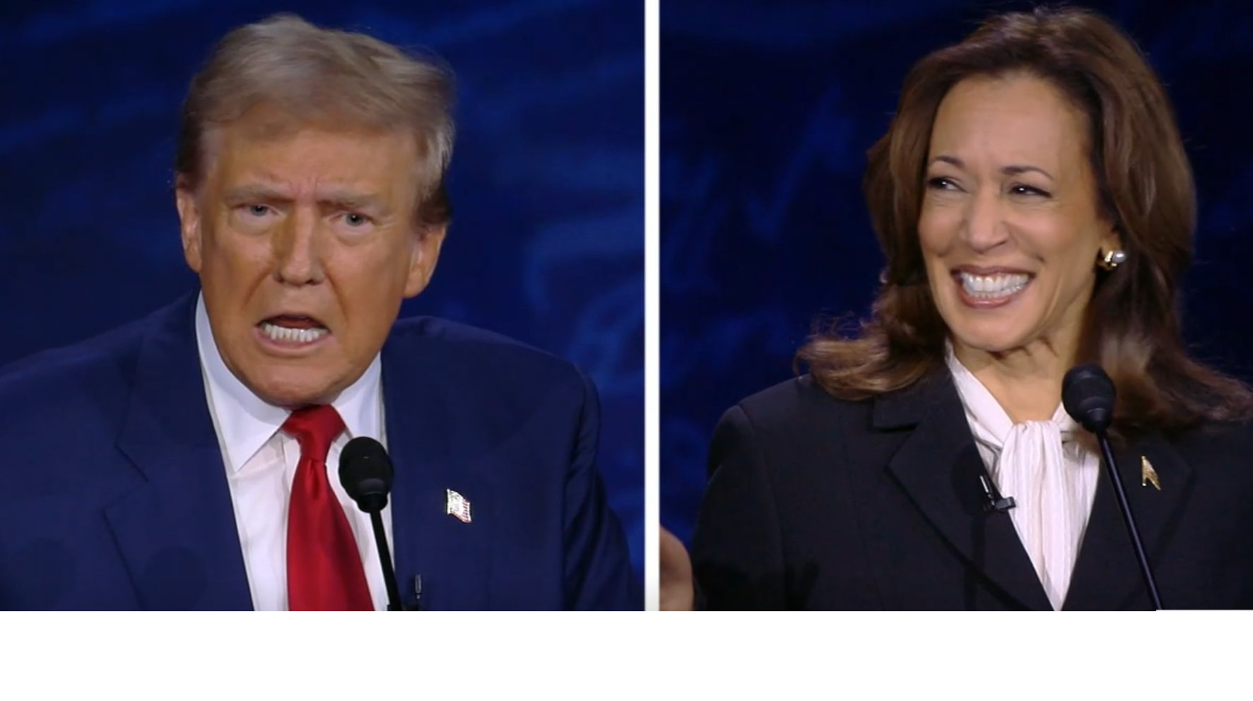 Kamala Harris and Donald Trump