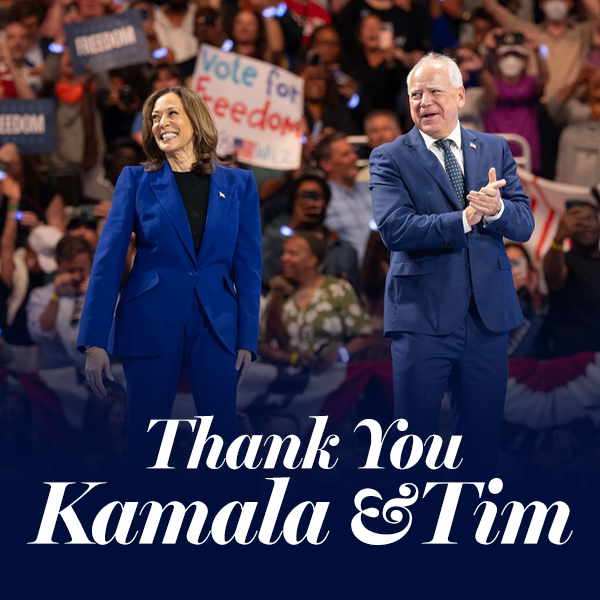 Thank you Kamala and Tim