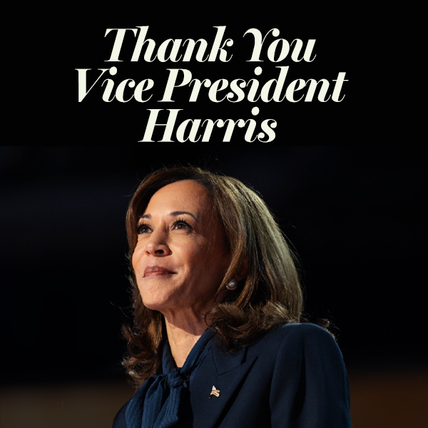 Thank you, Vice President Harris