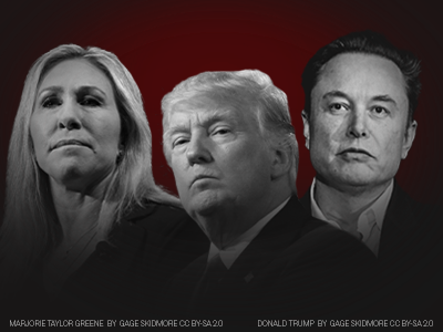 Donald Trump, Elon Musk, and Marjorie Taylor Greene