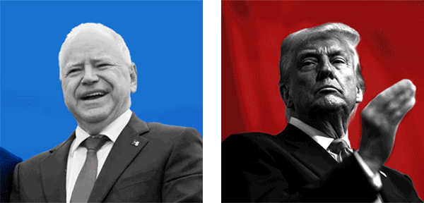 Tim Walz, Laura Kelly, Wes Moore, Andy Beshear vs. Donald Trump, Elon Musk, Marjorie Taylor Greene, and RFK Jr.
