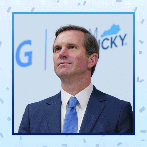 Photos of Gov. Andy Beshear and Gov. Gretchen Whitmer