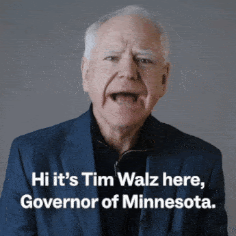 "Hi it's Tim Walz here, Governor of Minnesota. Will you make a donation today to help elect Democratic governors across the country?" - Tim Walz